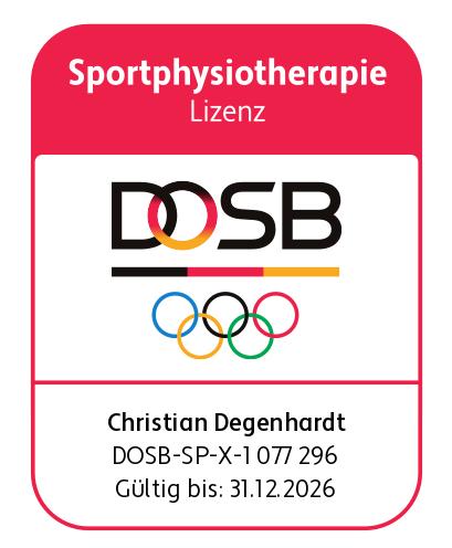 Sportphysiotherapie mit DOSB-Lizenz – Christian Degenhardt